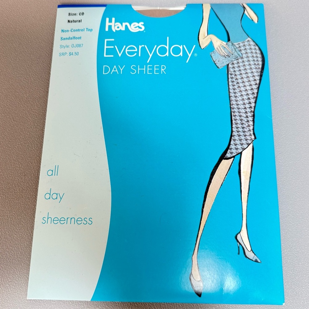 Vintage Hanes Everyday Day Sheer Pantyhose Nylons CD